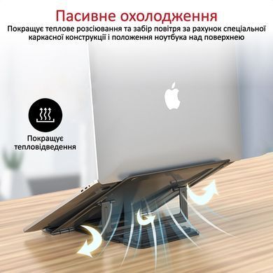 Підставка для ноутбука Promate DeskMate-5 Grey (deskmate-5.grey) [605084]