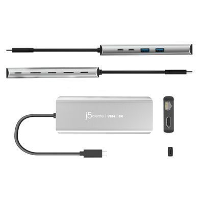 USB-хаб J5create USB-C 6-в-1 Grey (JCD403-N) [618226]
