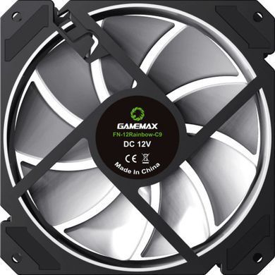 Кулер для корпуса GAMEMAX (FN-12Rainbow-C9) [303427]