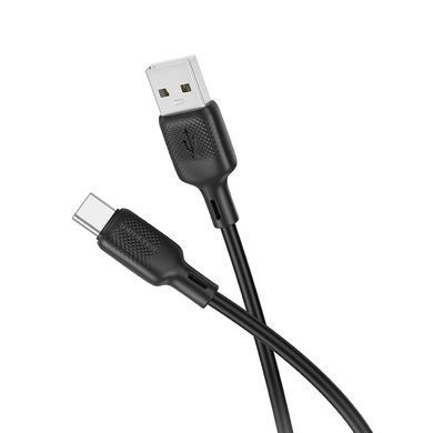 Кабель BOROFONE BX113 Lenny silicone charging data cable Type-C(L=2M) Black (6941991115509) [803307]