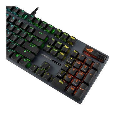 Клавiатура Asus ROG Strix Scope II X NX Snow V2 EN PBT Black (90MP03XF-BKUA20) [614662]