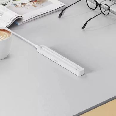 Кейс для зарядки стилуса Baseus Smooth Writing Stylus Wireless Charging Case Moon White (With Simple Charging Cable Type-C 3A 0.3m) (P80015907213-00) [806511]