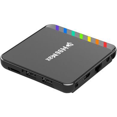 TV Медіаплеєр H96 MAX W2 4/32Gb/ Amlogic S905W2/ Android 11/ WiFi 2.4G+5G/BT:5.0/ LAN:100M/ чорний (W2_4GB/32GB) [405017]