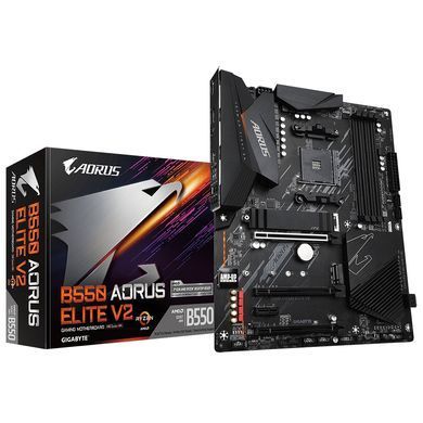 Материнська плата GIGABYTE B550 AORUS ELITE V2 sAM4 B550 4xDDR4 M.2 HDMI DP ATX (B550_AORUS_ELITE_V2) [109055]