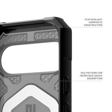Чохол UAG для Google Pixel 10 Pro, Pathfinder Clear MagSafe, Ash (614469113140) [112691]