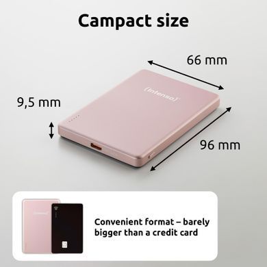 Портативний зарядний пристрій USB 5000MAH MAG ROSE MW5000 INTENSO (7344023) [503418]
