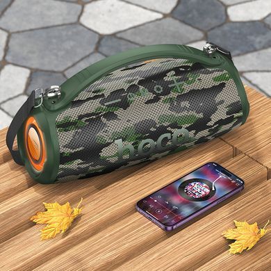 Портативна колонка HOCO HA4 Surge outdoor BT speaker, 20W*2, Camouflage Green (6942007612272) [806330]
