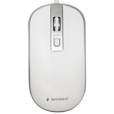 Миша Gembird White/Silver (MUS-4B-06-WS) [606562]