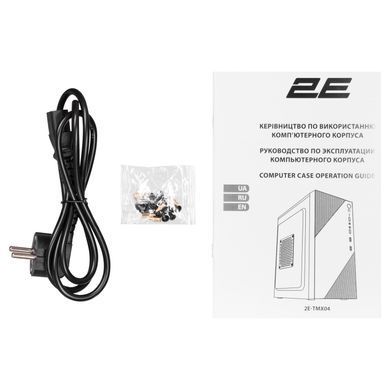 Корпус 2E TeamX TMX04 з БЖ 2E ATX400W, 2xUSB2.0, 1x80мм, VGA 220мм, mATX, чорний (2E-TMX04) [111326]