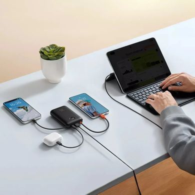 Зовнішній акумулятор VEGER 20000 mAh with built-in cables Type C / Lightning PD QC3.0 35W K2 (W2068) black (VG-W2068) [806188]