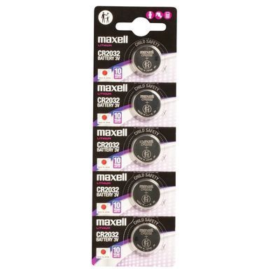 Батарейка Maxell Lithium CR2032 BL 5 шт (Maxell CR2032 5BL) [617666]