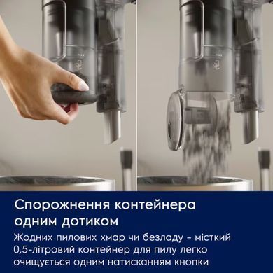 Пилосос Electrolux безпровідний, конт пил -0.5л, автон. робота до 50хв, вага-2.49кг, НЕРА12, 2 насадки, зелений (EP61CB21OG) [102444]