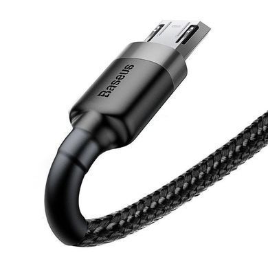 Кабель Baseus cafule Cable USB For Micro 2.4A 0.5M Gray+Black (CAMKLF- AG1) [805488]