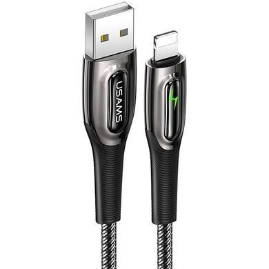 Кабель Usams US-SJ469 USB - Lightning (M/M), 1.2 м, Black (SJ469USB01) [604145]