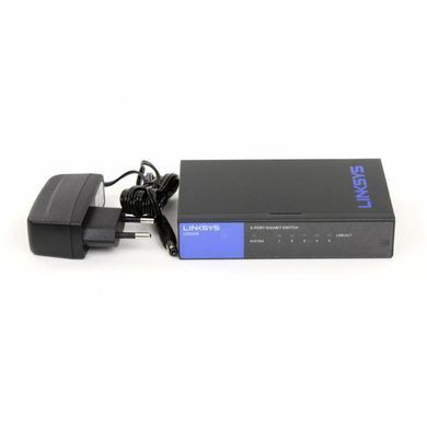 Комутатор Linksys LGS105 5xGE, Некерований (LGS105-EU) [14920]