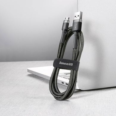 Кабель Baseus cafule Cable USB For Micro 2.4A 0.5M Gray+Black (CAMKLF- AG1) [805488]