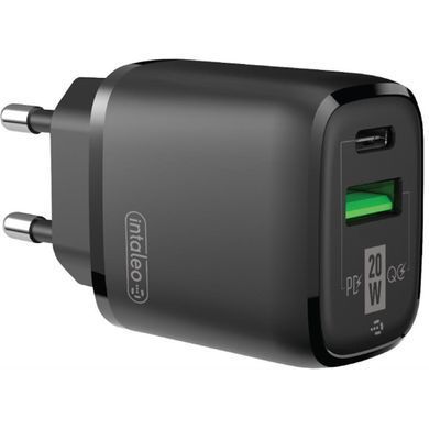 Мережевий зарядний пристрій Intaleo TCGQPD220 (2USBx3A) Black (1283126509995) [603089]