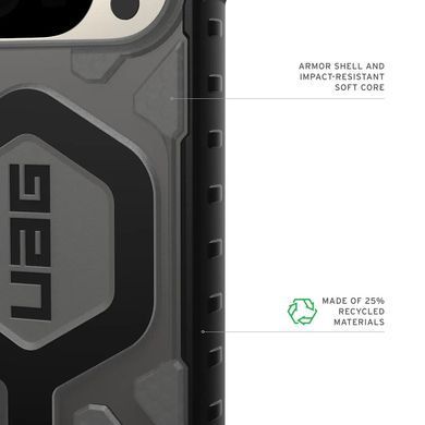 Чохол UAG для Google Pixel 10 Pro, Pathfinder Clear MagSafe, Ash (614469113140) [112691]