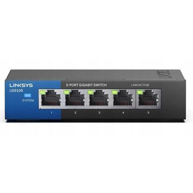 Комутатор Linksys LGS105 5xGE, Некерований (LGS105-EU) [14920]