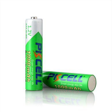 Акумулятор AAA 1000mAh, 1.2V Ni-MH, RTU rechargeable battery, PKCELL, 4pcs/card (AAA1000-4B RTU) [404824]