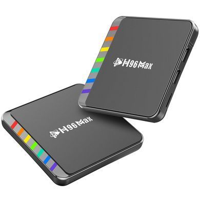 TV Медіаплеєр H96 MAX W2 4/32Gb/ Amlogic S905W2/ Android 11/ WiFi 2.4G+5G/BT:5.0/ LAN:100M/ чорний (W2_4GB/32GB) [405017]