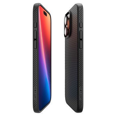 Чохол Spigen для iPhone 16 Pro, Liquid Air, Matte Black (ACS08117) [108286]