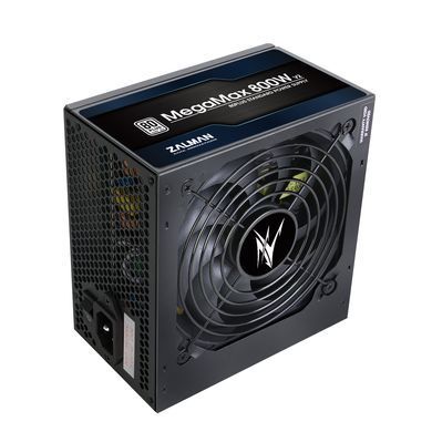 Блок живлення Zalman Megamax (800W), 83%, 80+ White, 120мм, 1xMB 24pin(20+4), 2xCPU (8pin+(4+4)pin) 4xMolex, 8xSATA, 4xPCIe 8pin(6+2) (ZM800-TXII) [109509]