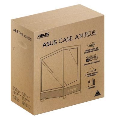 Корпус Asus A31 Plus Black Tempered Glass без БЖ (90DC00R0-B19000) [614351]