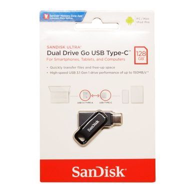 Флеш-накопичувач SanDisk USB 3.1 Ultra Dual Go Type-C 128Gb (150 Mb/s) (SDDDC3-128G-G46) [805443]
