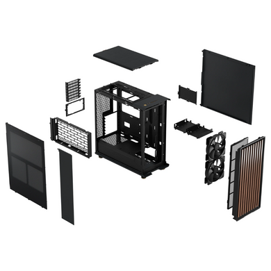 Корпус для ПК FRACTAL DESIGN North Charcoal Black (FD-C-NOR1C-01) [303330]