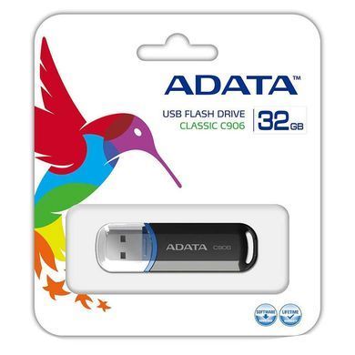 Флеш-накопичувач ADATA USB 2.0 C906 32Gb Black (AC906-32G-RBK) [803657]