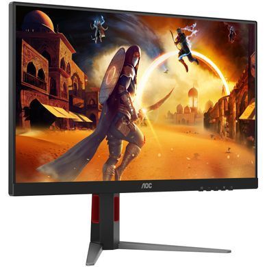 Монітор TFT 27" AOC, Fast IPS, 200Гц, 2хHDMI, DP, HAS, Pivot, кол., чорно-червоний (27G4HA) [403505]