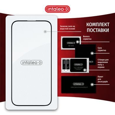 Захисне скло Intaleo Full Glue ESD для Apple iPhone 15 Pro Max Black (1283126577345) [616206]