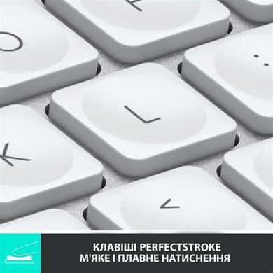 Клавіатура бездротова Logitech MX Keys Mini Wireless Illuminated UA Pale Gray (920-010499) [605928]