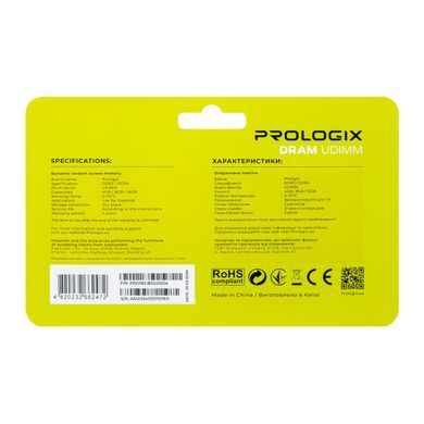 Модуль пам`ятi DDR4 16GB/3200 Prologix (PRO16GB3200D4) [606231]