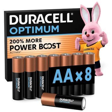 Батарейка Duracell LR6/AA OPTIMUM (8шт) (5000394158931) [806122]