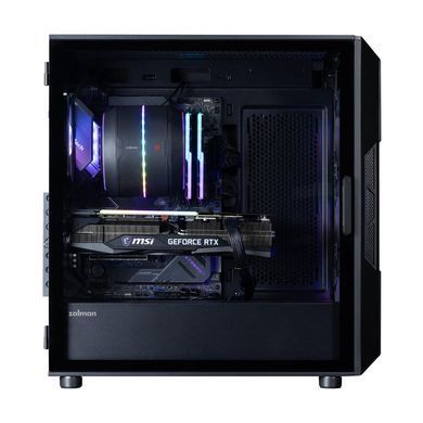 Корпус Zalman I3 Neo V2 без БЖ, 2xUSB3.0, 1x Type C, 4x120мм RGB, VGA 400мм, LCS ready, TG Side Panel, ATX, чорний (I3NEOV2BLACK) [112537]