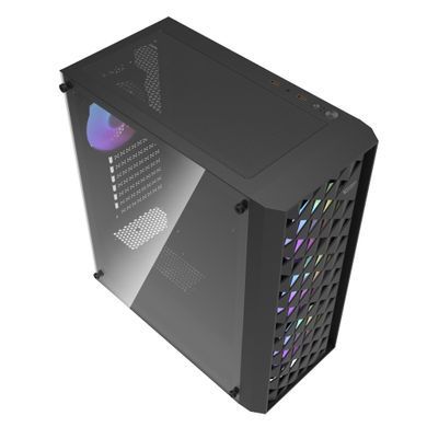 Корпус для комп'ютера DARK FLASH DK351 ATX без блока живлення, чорний (DK351 BLACK) [503234]
