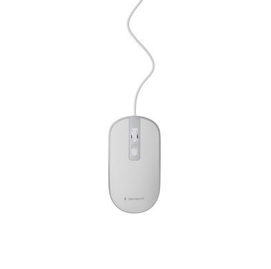 Миша Gembird White/Silver (MUS-4B-06-WS) [606562]