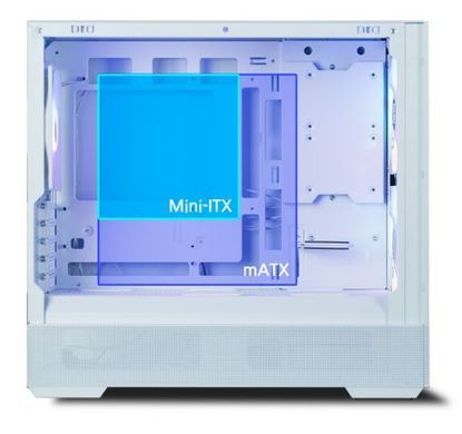 Корпус Zalman P30 Air без БЖ, 1xUSB3.0, 1xUSBType-C, 3x140мм ARGB, VGA 392мм, LCS ready, TG Side Panel, mATX, білий (P30AIRWHITE) [109559]