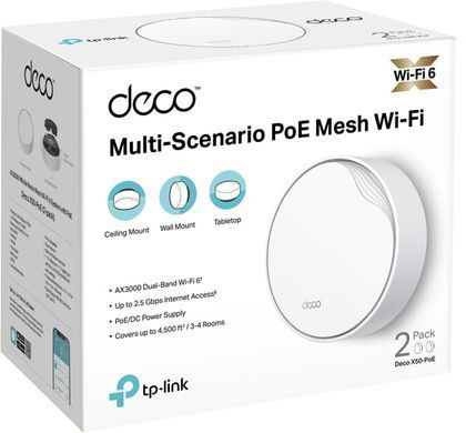 WiFi Mesh-система TP-Link Deco X50-PoE(2-pack) (Deco X50-PoE (2-pack)) [609600]