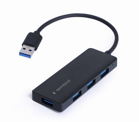 USB-хаб Gembird 4 ports Black (UHB-U3P4-03) [608252]