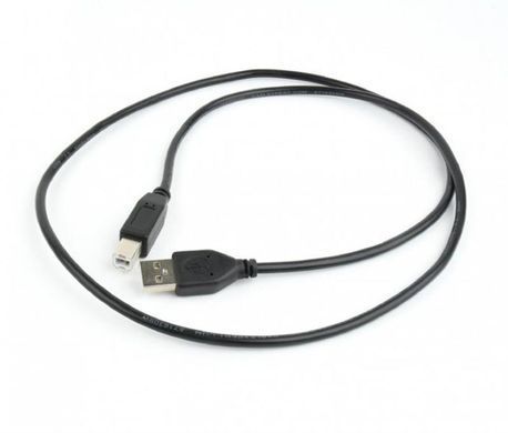 Кабель Cablexpert USB2.0 A - USB В, 1м, чорний (CCP-USB2-AMBM-1M) [608245]