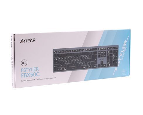 Клавіатура бездротова A4Tech FBX50C Grey (FBX50C (Grey)) [605961]