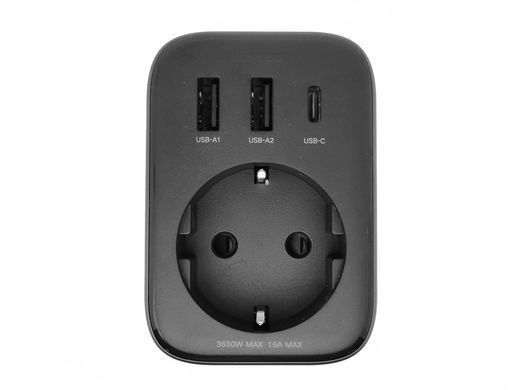 Мережевий зарядний пристрій UGREEN CD314 30W Outlet Extender EU (2A1C) (UGR-90613) [802770]