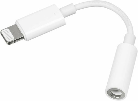 Адаптер Apple Lightning - 3.5 mm (M/F) A1749 White (MMX62) OEM (MMX62-OEM) [615805]