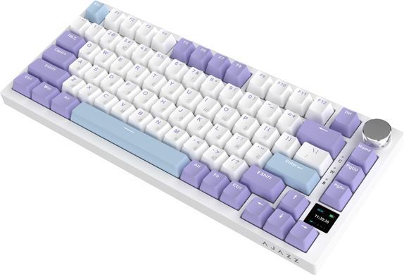 Клавіатура бездротова Ajazz AK820 Pro Gift Switch Purple (AK820PRO-G-PWB) [610662]