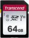 Карта пам'яті Transcend SD 64GB C10 UHS-I R100/W20MB/s (TS64GSDC300S) [109447], фото 1