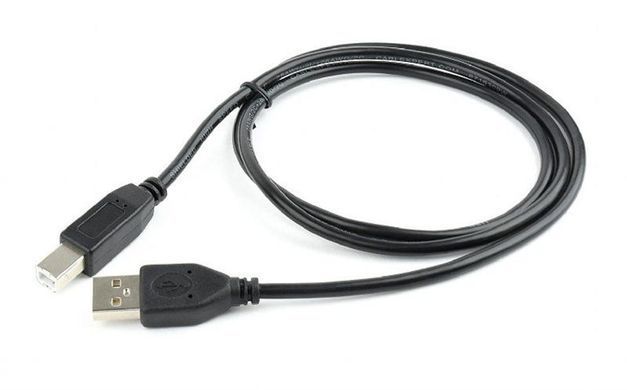 Кабель Cablexpert USB2.0 A - USB В, 1м, чорний (CCP-USB2-AMBM-1M) [608245]