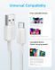 Кабель Anker 322 USB-A to USB-C - 1.8m Nylon White (A81H6H21/A81H6G21) [202007], фото 3